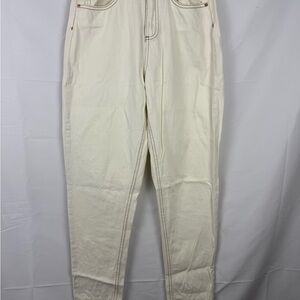 Denim&Co High Rise Jeans in Cream